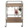 Metal And Wood 2 Tiered Wine Rack Chart Gray - Olivia & May -Olivia & May GUEST 5d849eb0 78d8 496a b6fd 91c44cb843c6