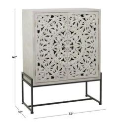 42" X 30" Traditional Wood Cabinet - Olivia & May -Olivia & May GUEST 5dd9208b 6a7d 4c7d 9b7a 554ba0617018