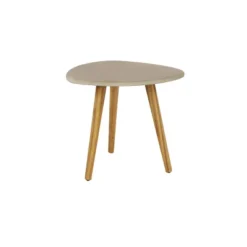 20"x18" Mid-Century Wood Outdoor Accent Table Gray - Olivia & May -Olivia & May GUEST 5e2c1f59 ee3d 4412 b7b8 12e077243638