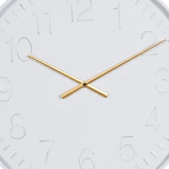 24"x24" Metal Round Wall Clock White - Olivia & May: Contemporary Indoor Decorative Analog Display 11 24"x24" Metal Round Wall Clock White - Olivia & May: Contemporary Indoor Decorative Analog Display -Olivia & May GUEST 5e9de791 9735 40aa 9810 121f4e56fcff