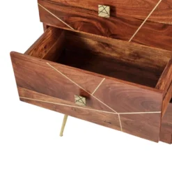 Modern Metal Buffet Brown - Olivia & May -Olivia & May GUEST 5ebf0d64 cc11 49da 82a8 849992242d14