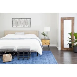 Glass Table Lamp With Drum Shade Set Of 2 Blue - Olivia & May -Olivia & May GUEST 5ef4afb0 41ed 465b 9d0e 57de8b0d48f9