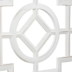 Farmhouse Wood Patterned Room Divider Screen White - Olivia & May -Olivia & May GUEST 5f0e8220 507a 42ae a231 d0c2a0098ab4