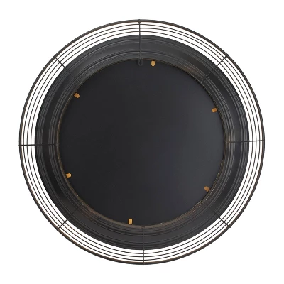 Bohemian Metal Wall Mirror Brown - Olivia & May 4 Bohemian Metal Wall Mirror Brown - Olivia & May - Image 2