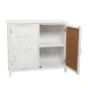 Farmhouse Wood Cabinet White- Olivia & May -Olivia & May GUEST 5f54d02f ea9c 4632 9145 80892953fe09
