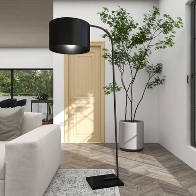 Traditional Metal Floor Lamp Black - Olivia & May 11 Traditional Metal Floor Lamp Black - Olivia & May - Image 9