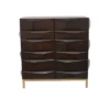 Contemporary Bold Facet Carved Wood Side Cabinet Brown - Olivia & May 2 Contemporary Bold Facet Carved Wood Side Cabinet Brown - Olivia & May -Olivia & May GUEST 5fc8360d a139 49cd 8153 3cf9e25aa5d1