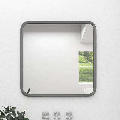 Contemporary Iron Metal Wall Mirror Gray - Olivia & May 9 Contemporary Iron Metal Wall Mirror Gray - Olivia & May - Image 7