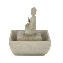 Resin Traditional Buddha Fountain Beige - Olivia & May -Olivia & May GUEST 6118edc1 5df3 4d4e a6b1 c2005bf7a37e