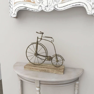 Vintage Reflections Rustic Iron And Wood Penny-Farthing Model Bicycle (14") - Olivia & May 15 Vintage Reflections Rustic Iron And Wood Penny-Farthing Model Bicycle (14") - Olivia & May - Image 13