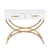 Contemporary Pine Console Table White - Olivia & May -Olivia & May GUEST 616f9144 fbca 488b 8029 72c0d635d9ed