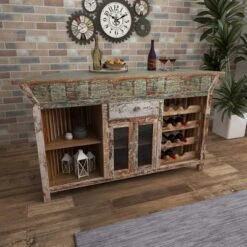 Rustic Wood Bar Brown - Olivia & May -Olivia & May GUEST 61fd9af9 7f8a 496b a345 15c40a65efe2