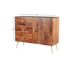 Modern Metal Buffet Brown - Olivia & May -Olivia & May GUEST 62392ffa 64d4 4fa0 9d0c 0973f27fe8c1