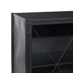Industrial Metal Cabinet Black - Olivia & May 24 Industrial Metal Cabinet Black - Olivia & May -Olivia & May GUEST 62f2c701 665d 4ce1 a129 d515106e15aa