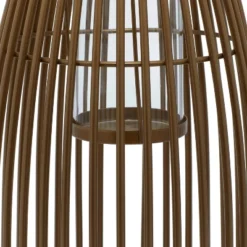 Modern Iron/Glass Decorative Caged Candle Holder - Olivia & May -Olivia & May GUEST 63196b08 d4ec 424a a531 727832578274