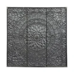 Rustic Metal Scroll Wall Decor With Embossed Details - Olivia & May -Olivia & May GUEST 63c853ca b4f8 47bf a329 8060ef1787f9