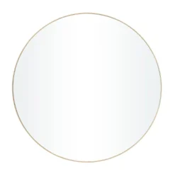 Wood Round Wall Mirror With Thin Frame - Olivia & May 14 Wood Round Wall Mirror With Thin Frame - Olivia & May -Olivia & May GUEST 641b9656 5e24 4007 91f1 1f7bd3a43521