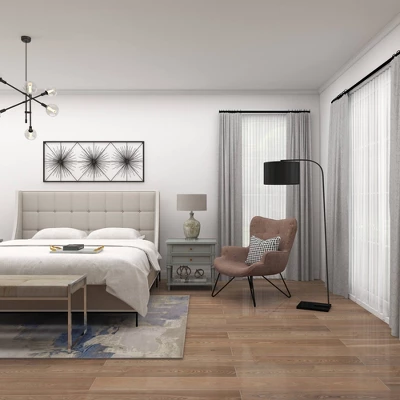 Traditional Metal Floor Lamp Black - Olivia & May 14 Traditional Metal Floor Lamp Black - Olivia & May - Image 12