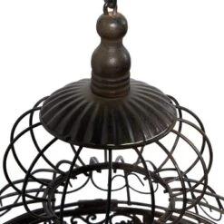 47" Iron Vintage Birdcage Black - Olivia & May -Olivia & May GUEST 64dfaeac 47be 44c8 a97d c53b5cc93c88
