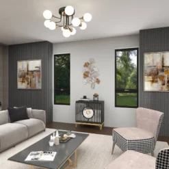 Art Deco Contemporary Mirrored Wood Cabinet Black - Olivia & May 38 Art Deco Contemporary Mirrored Wood Cabinet Black - Olivia & May -Olivia & May GUEST 6518006c 3d86 4f06 ac12 dbd013261e44