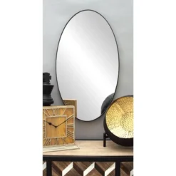 Wood Oval Wall Mirror – Olivia & May
