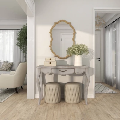 Farmhouse Vintage Console Table White - Olivia & May 17 Farmhouse Vintage Console Table White - Olivia & May - Image 15