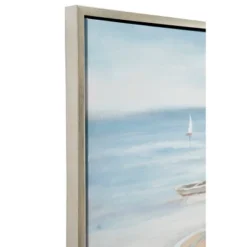 Canvas Sail Boat Framed Wall Art With Silver Frame - Olivia & May -Olivia & May GUEST 6550f29c f03b 4e00 95a2 4f9a7844d112