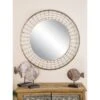 Traditional Metal Wall Mirror Black - Olivia & May