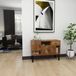 Modern Mango Wood Buffet Brown - Olivia & May -Olivia & May GUEST 661cf3b1 c9f4 4cbc 9477 90cc19922df5