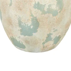 27" X 17" Ceramic Table Lamp With Drum Shade Beige - Olivia & May -Olivia & May GUEST 66f07538 9ede 47a8 9b50 6c11f67c0f85