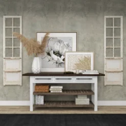 Wood Scroll Door Inspired Panel Wall Decor With Mesh Netting Cream - Olivia & May -Olivia & May GUEST 673cd578 4692 4f1c 8305 b74202b55579