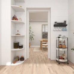 34 X 16 Farmhouse Metal Storage Cart White - Olivia & May -Olivia & May GUEST 67ec710d 9e7a 45e4 a272 ec2344f452b3