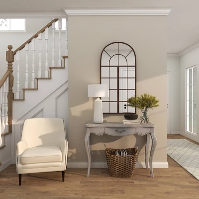 Farmhouse Vintage Console Table White - Olivia & May 14 Farmhouse Vintage Console Table White - Olivia & May - Image 12