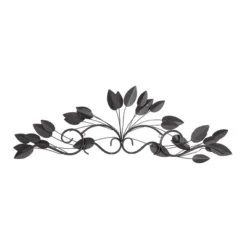 10" X 34" Metal Leaf Wall Decor Brown - Olivia & May -Olivia & May GUEST 685622e9 c385 4136 b568 bee97e13dc23