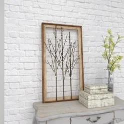 Contemporary Metal Nature Wall Decor Brown - Olivia & May -Olivia & May GUEST 68e5d51c bbe1 4dd7 b1e0 49d5c9f39a9f