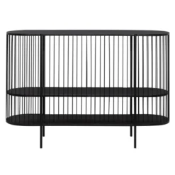 Contemporary Metal Console Table Black - Olivia & May -Olivia & May GUEST 69421186 095e 460b 97be 6ec206fe1eef