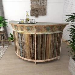 Rustic Wood Bar Brown - Olivia & May -Olivia & May GUEST 69539e37 51ec 41cc b810 c1fe0fc8e77e