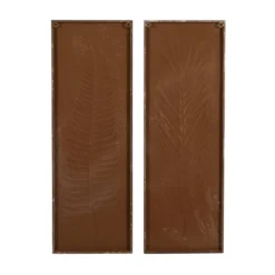 Metal Leaf Wall Decor Set Of 2 White - Olivia & May -Olivia & May GUEST 695b7c74 0f40 415e 8f38 f199ee1001b0