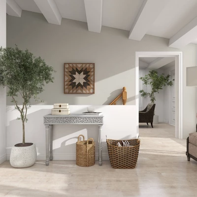 Farmhouse Mango Wood Console Table - Olivia & May 13 Farmhouse Mango Wood Console Table - Olivia & May - Image 11