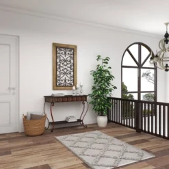 Wood Scroll Arabesque Wall Decor Brown - Olivia & May -Olivia & May GUEST 69d9da33 a1dd 42a5 b60b 6c2a16ebe215