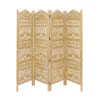 Traditional 4 Panel Fine Carved Room Divider Screen Gold - Olivia & May -Olivia & May GUEST 6a1664fc de05 45cc a534 0a0ba7d2660c