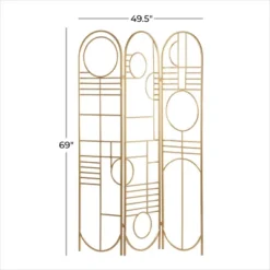 Modern Metal Room Divider Screen Gold - Olivia & May -Olivia & May GUEST 6aa034ce d6b1 4c1c bcd6 9901a8403b14