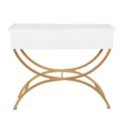 Contemporary Pine Console Table White - Olivia & May -Olivia & May GUEST 6aa91d02 fa4c 40d2 8454 c3694c7f274c