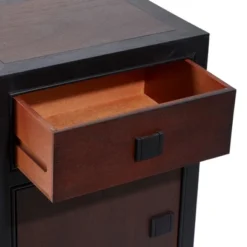 Contemporary Small Wood Cabinet Dark Brown - Olivia & May -Olivia & May GUEST 6b19a88a ba7e 458d 8ead 0ce8d0cf0946