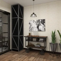 Industrial Metal Console Table Dark Black - Olivia & May -Olivia & May GUEST 6c115d1b 5dd7 4ccf 9397 1f9c8b275e2f