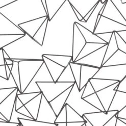 Metal Geometric 3D Triangle Wall Decor Black - Olivia & May -Olivia & May GUEST 6d97b9e4 4c8c 4c7b a65f 05045f594767
