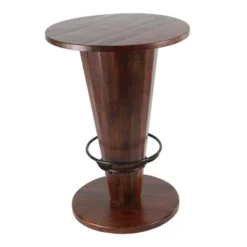 Rustic Gum Tree Wood Bar Height Table - Brown - Olivia & May -Olivia & May GUEST 6da65a63 0054 4170 86ef 8367347d6d75
