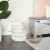 Set Of 2 Contemporary Iron Storage Baskets Silver - Olivia & May -Olivia & May GUEST 6eb156ad 7bd0 4b13 ab85 e60905f2ebc2