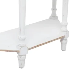 Farmhouse Half Moon Wood Console Table White - Olivia & May -Olivia & May GUEST 6eea25bb d34e 41d5 b1c9 402aff766306