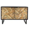 Rectangular Contemporary Mosaic Wood Cabinet Black - Olivia & May -Olivia & May GUEST 6eeaf6a6 f2bf 4c94 a7a2 b0816ddddd7f